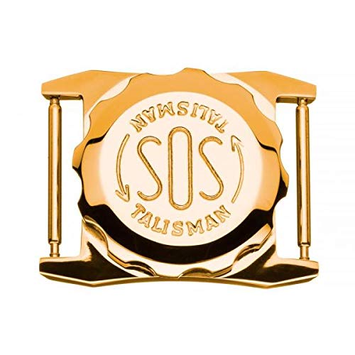 SOS Talisman für Herren-Uhrenarmband vergoldet, Notfallkapsel für wichtige medizinische Informationen