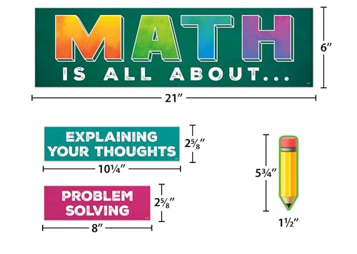 Math is All About Mini tableau d'affichage TCR6116 pour enseignant - 3