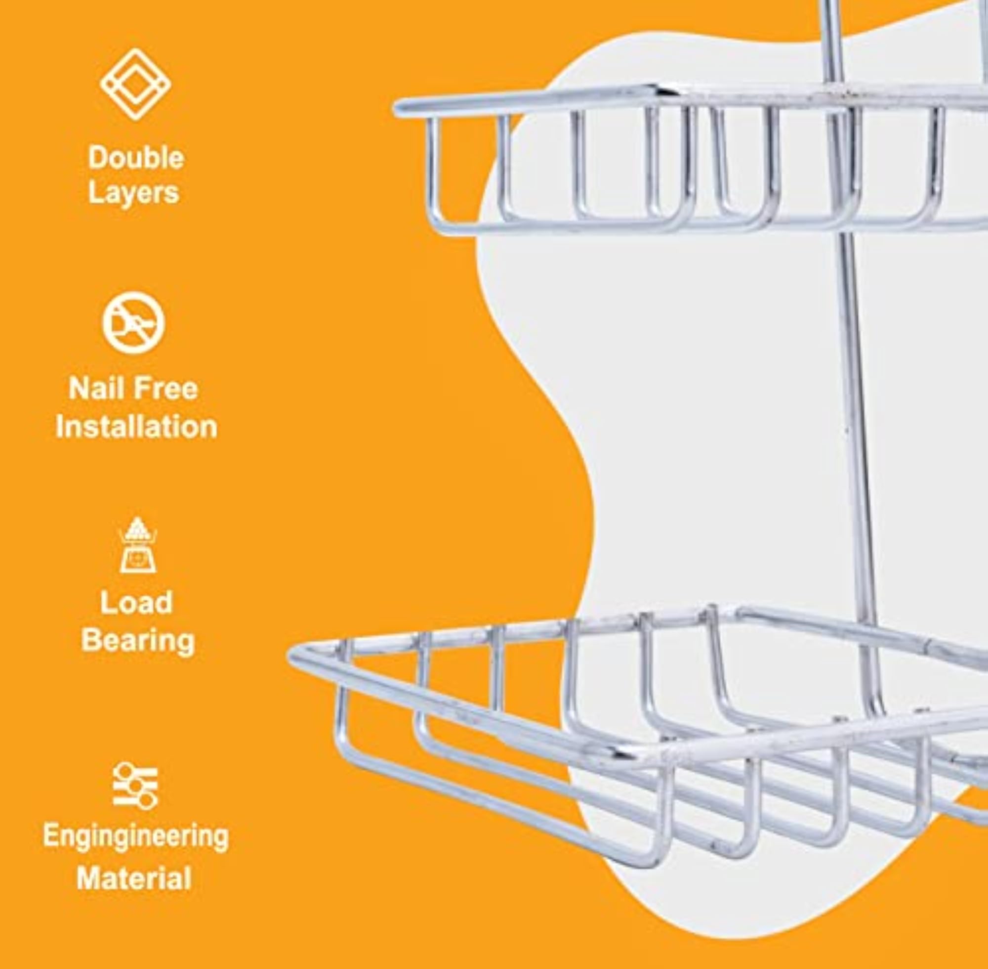 Wall Mounted Double Layer Soap Dish Holder