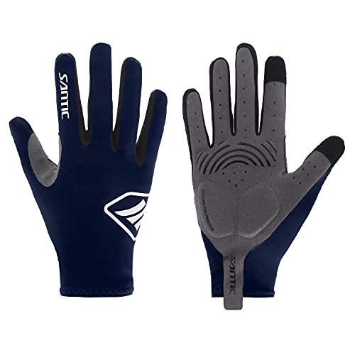 Gants de cyclisme pour homme chauds et tactiles contre le froid