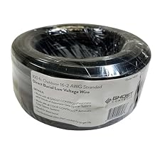 Ghost Controls AXLV 100 16 AWG Wire, 2-Conductor Color Coded, Stranded, Direct Burial, Low Voltage Wire for Gate Openers or Solar Power