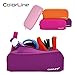 Produktbild Colorline 58111 - Mäppchen aus Silikon Mit Ultra Soft Touch und hoher Resistenz, Mehrzweckfall Für das Reisen, Schulmaterial und Zubehör. Maßnahmen 18 x 7 x 5, Lila Farbe