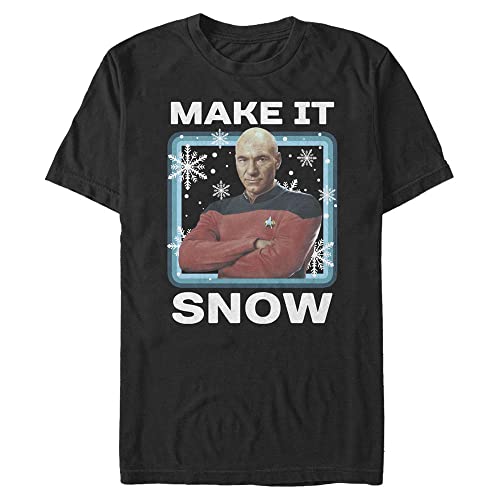 T-Shirt Star Trek Picard Snow Homme en coton blanc col rond