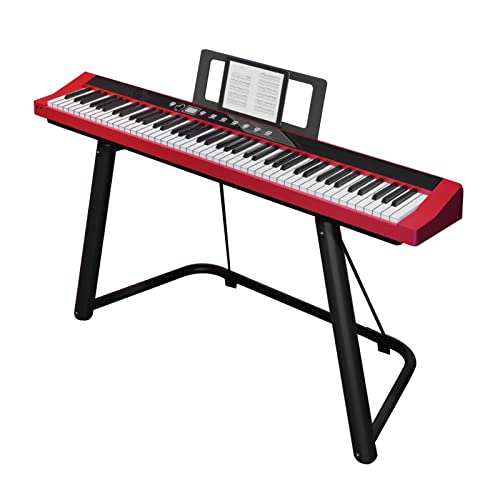 Clavier de piano numérique à 88 touches avec action de marteau Touches pondérées Piano électrique Bluetooth Connexion MIDI Haut-parleur HIFI intégré Comprend un support, une pédale de sustain (Color - Les Beatles, Paul McCartney, John Lennon, RIngo Starr, George Harrison Clavier de piano numérique à 88 touches avec action de marteau Touches pondérées Piano électrique Bluetooth Connexion MIDI Haut-parleur HIFI intégré Comprend un support, une pédale de sustain (Color