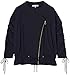 Marca Amazon - find. Chaqueta Asimétrica con Cremalleras para Mujer, Azul (Navy),...