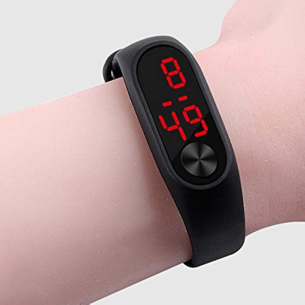 Sonew Orologi Sportivi, Orologio Da Polso In Silicone LED Calendario Digitale Bracciale Da Polso Per Donna Uomo Sweatproof Long Time Standby Leggero(Light Green