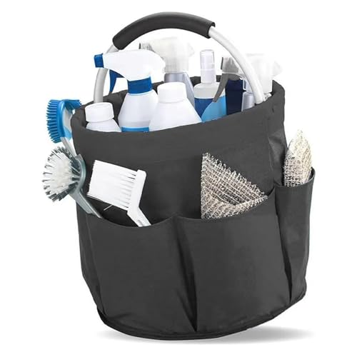 Foldable Waterproof Storage Bag - Large Capacity Oxford Tote with Non-Secure Grip Handles, Multi-Pocket Organizer for Camping, Car Wash, Grocery Shopping, Travel & Trunk Storage(Green)2