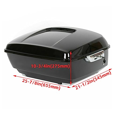 Image of ECOTRIC King Motorcycle Trunk Compatible with 2014-2024 Touring Trunk Tail Box for Harley Touring Models