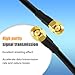 Boobrie BMR200 Upgraded SMA Male to SMA Male Cable 16.4ft LMR200 Equivalent SMA Extension Coaxial Cable 50 Ohm Ultra Low Loss for WiFi, 4G/5G LTE, GPS, RF Radio, Better Than RG5