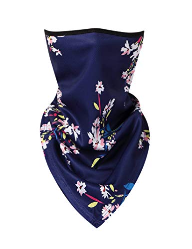 Mounchain Neck Gaiter Headwear Bandana Breathable Face Scarf w/Ear Loops-COLOR A