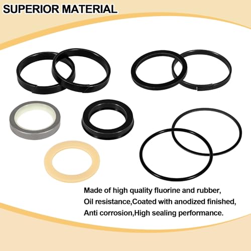 Image of YMT G109456 Hydraulic Cylinder Seal Kit Fits for Loader & Backhoe MB4 /94 350 580B 580C 580F 680C,Replace for G105550