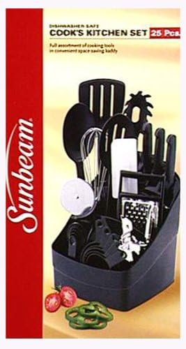 Sunbeam Designed by Raleigh 25-Piece Cook s Juego de herramientas color negro Sunbeam Designed by Raleigh 25-Piece Cook s Juego de herramientas color negro