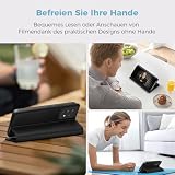 Etui na telefon komórkowy Samsung Galaxy A53 5G, wysokiej jakości skórzane etui ochronne do Samsung A53, z przegródką na karty, funkcja stojaka, składane etui z klapką do Galaxy A53 5g, czarne