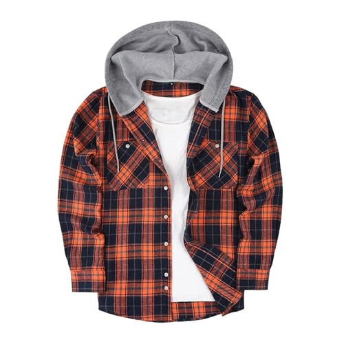 Chaqueta con Capucha de Hombre Talla XX-Large Naranja miniatura 1