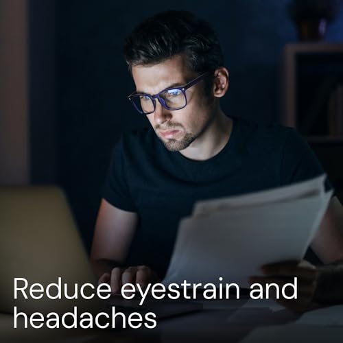 livho DreamGaze Blaulichtfilter-Brille für Männer – 99,9 % Blaulichtschutz – Premium Gaming- & Bildschirmbrille für besseren Schlaf