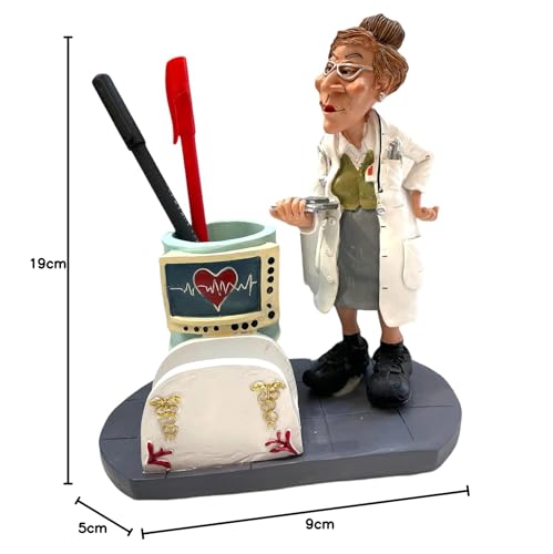 Image of AUGEN Polyresin Funny Doctor Idol Statue Showpiece for Home Decor Decoration and Gifting (1 Piece, 6723-I3)