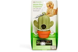 So Phresh Cactus Dog Waste Bag Dispenser with Refill Rolls Count of 30