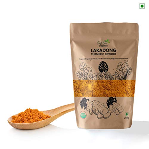 Image of First Bud Organics Lakadong Turmeric Powder | High Curcumin Content Haldi Powder| Organic | Immunity Booster | Unprocessed | Directly sourced from Meghalaya 250 GM Pack of 3