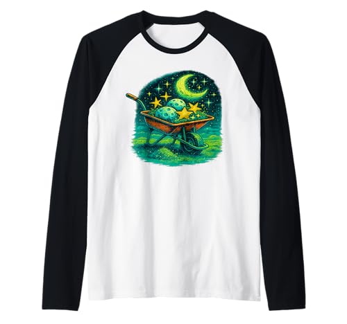 Paisajismo Celestial - Jardín cósmico, floración Astral, Surrealista Camiseta Manga Raglan