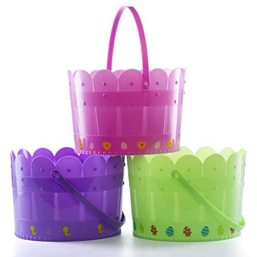 Prextex Easter Eggs Basket Great for Easter Egg Hunts and Easter Eggs Festival