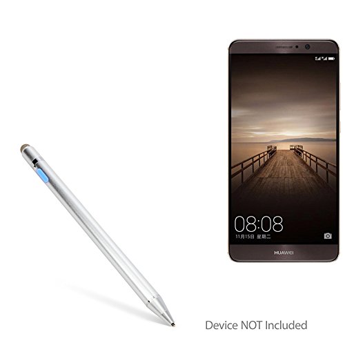 BoxWave Stylus Pen Compatible with Huawei Mate 9 - AccuPoint Active Stylus, Electronic Stylus with Ultra Fine Tip - Metallic Silver