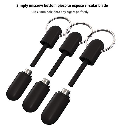 Oyhbo Cigar Punch Bullet Style Cut Keychain Punch With 8 Mm Hole thumb #2