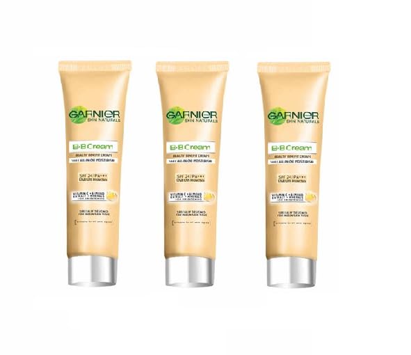 Garnier Skin Naturals Vitamin C Bright Complete Spf 24 / Pa+++, Full-Coverage Matte B.B Cream For All Skin Types 18Gm (Pack Of-3) 54Gm-image-31