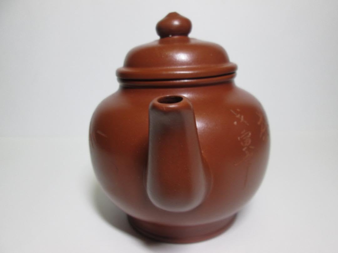 茶道具　備前焼　小西陶古作　茶入　正絹古代名物裂仕覆付　共箱　V　7637 備前焼 小西陶古/作 青備前 茶入 仕覆（日野間道）古代名物裂