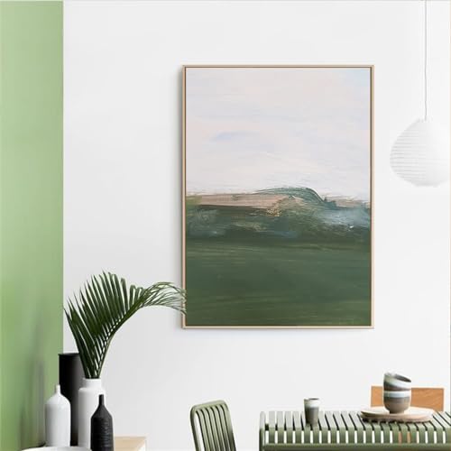 Tableau moderne vert imprimé sur toile de qualité supérieure scène murale salon 2 PCS - 5
