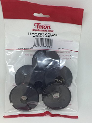 Talon Anthracite Grey Pipe Covers for 15mm Pipe Pack of 10