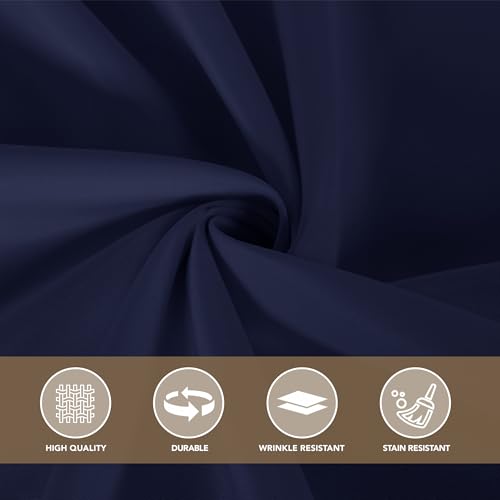 Image of sancua Small Square Tablecloths, Navy Blue Table Cloth, 36x36 Inch