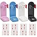 Pinsheng Portacepillos Eléctricos, Portacepillos Ajustable，Adhesivo Portacepillos de Dientes Pared, Organizador de Almacenamiento de Antideslizante para Baño Base para Cepillo de Dientes（4Pcs）