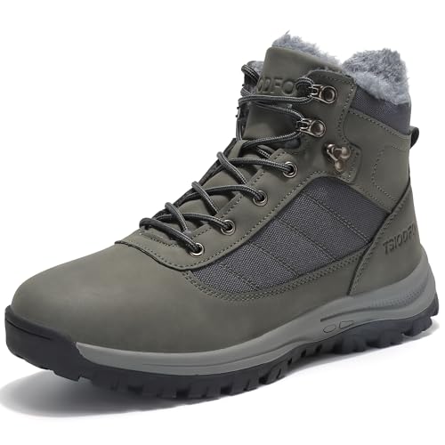 SKDOIUL Men's Winter Outdoor Snow Boots Shoes