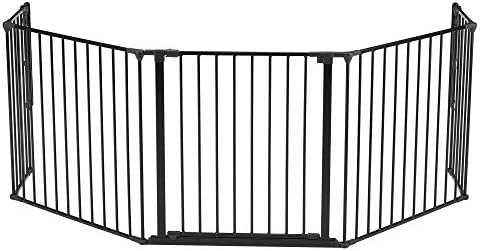 BabyDanFlex Hearth Gate Extra Large 35.4-109.5", Black