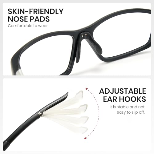 Image of Cyxus Y2K Blue Light Glasses for Women Men TR Frame UV Blocking Computer Glasses Clear PC Lens Eyewear