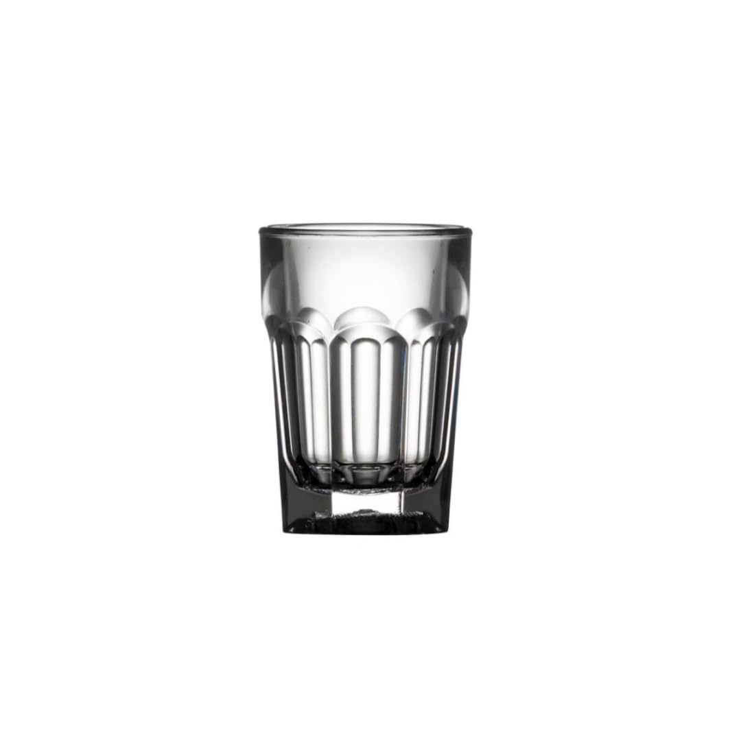 Pack of 10 Unbreakable Polycarbonate Remedy Style Shot Glasses - Dishwasher Safe