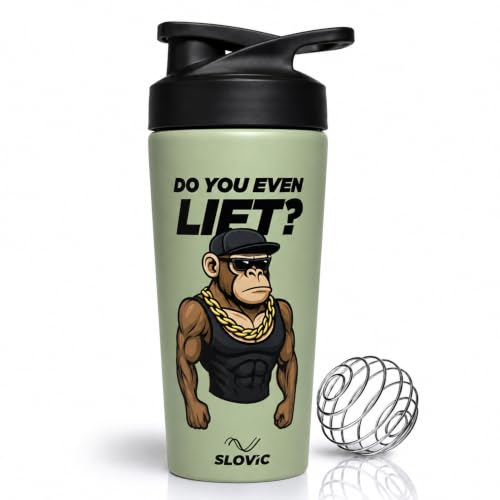 Image of SLOVIC Stainless Steel Shaker for Gym [750 ML] | Protein Shaker Bottle