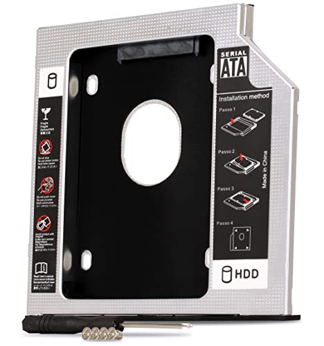 Adaptador Caddy HD SSD Sata 12.7mm Case para Gaveta de CD/DVD Notebook