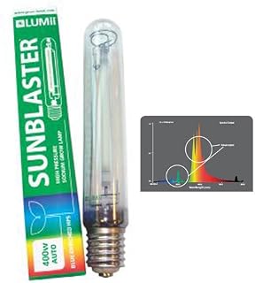 New Lumii Grow tent Light Kit Sunblaster Dual Spectrum HPS Lamp Hydroponic 400W Bud Room HID Bulb