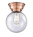 Innovations 623-1F-AC-G204-8 Large Beacon 1 Light 10 inch Flush Mount, Antique Copper