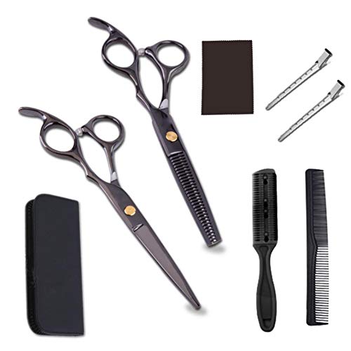 Ciseaux de coupe professionnels, ciseaux à cheveux 6,7 pouces, kit coiffure avec peigne - 2