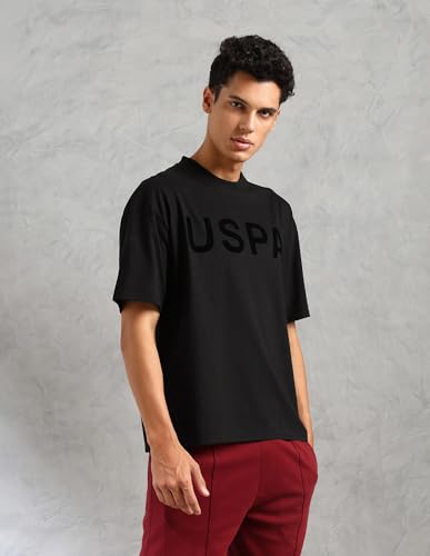 Image of U.S. Polo ASSN. Mens OEE09 Brand Printed Comfort Fit Lounge T-Shirt