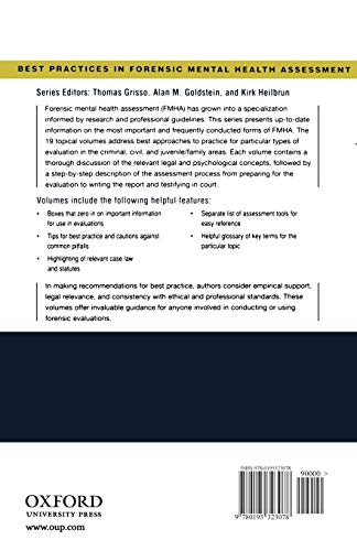 image for Oxford University Press, USA Evaluation of Juveniles' Competence to St