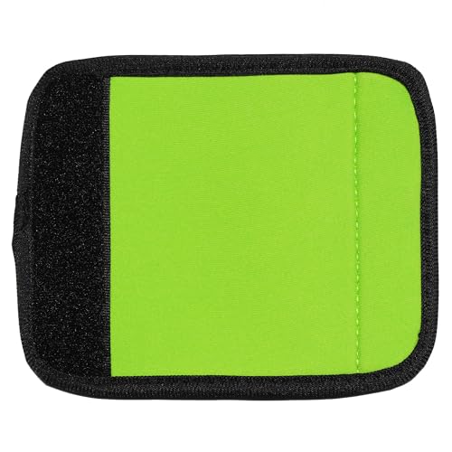 Image of Neoprene Luggage Handle Wraps for Traveling Bright Color Luggage Tags|Handle Wraps|Handle Covers (Limegreen)
