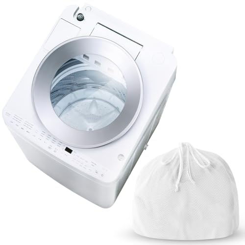 【洗濯ネット付き】アイリスオーヤマ 洗濯機 10.0kg ガチ落ち極渦洗浄 洗剤自動投入 インバーター 新生活 Hagash 洗濯ネット マチ付き 大きめサイズ ネット ホワイト OSH TCW-100A01-W