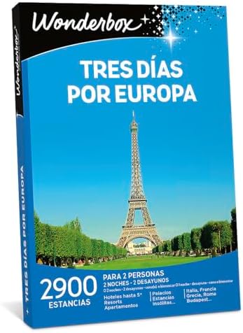 Wonderbox Caja Regalo - TRES DÍAS POR EUROPA - dos noches con des...