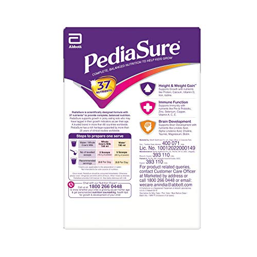 Pediasure Pediasure Vanilla Delight 1Kg/35.2Oz - Plastic Jar - For Kids 2 Years To 10 Years 1Kg/35.2Oz