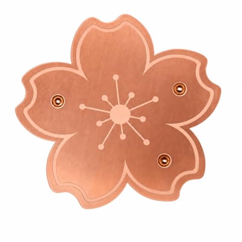 HDFHDF 1pcs Copper Disc for Bird Bath Flower Shape Three Point Support 10cm