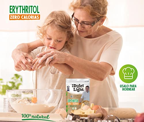 Erythritol Zero Zoetstof 1kg 100% Natuurlijk 0 Calorieën DulciLight | Ideaal voor Keto Diëten | +5 Zakjes Bruine Zoetstof Gratis | Suikervervanger | Geniet zonder Schuldgevoel - Image 8
