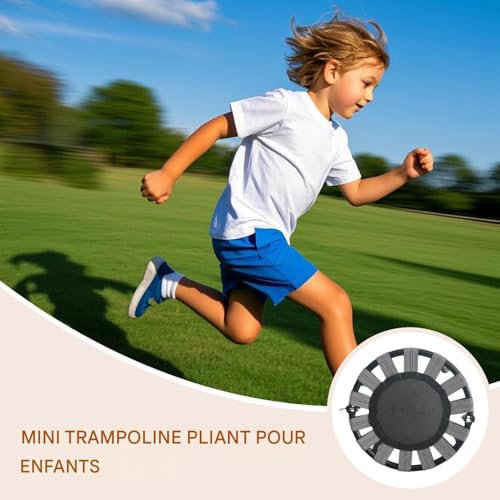 Trampoline enfant pliable pour libérer l'énergie à la maison